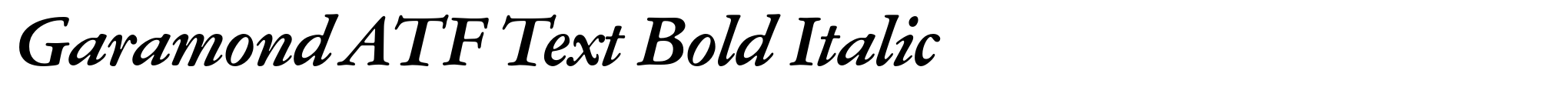 Garamond ATF Text Bold Italic image